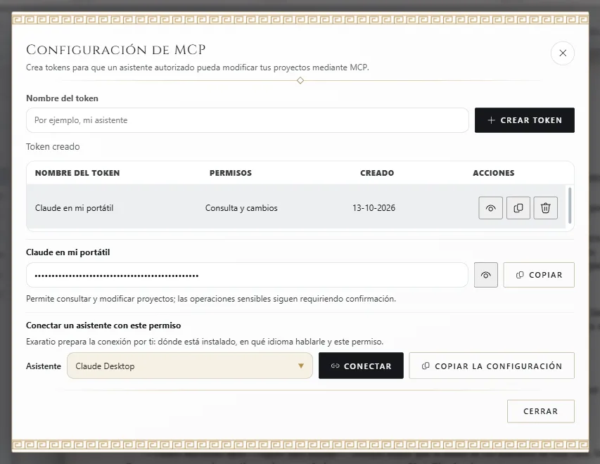 Agentes de IA: el nombre del token y Crear token