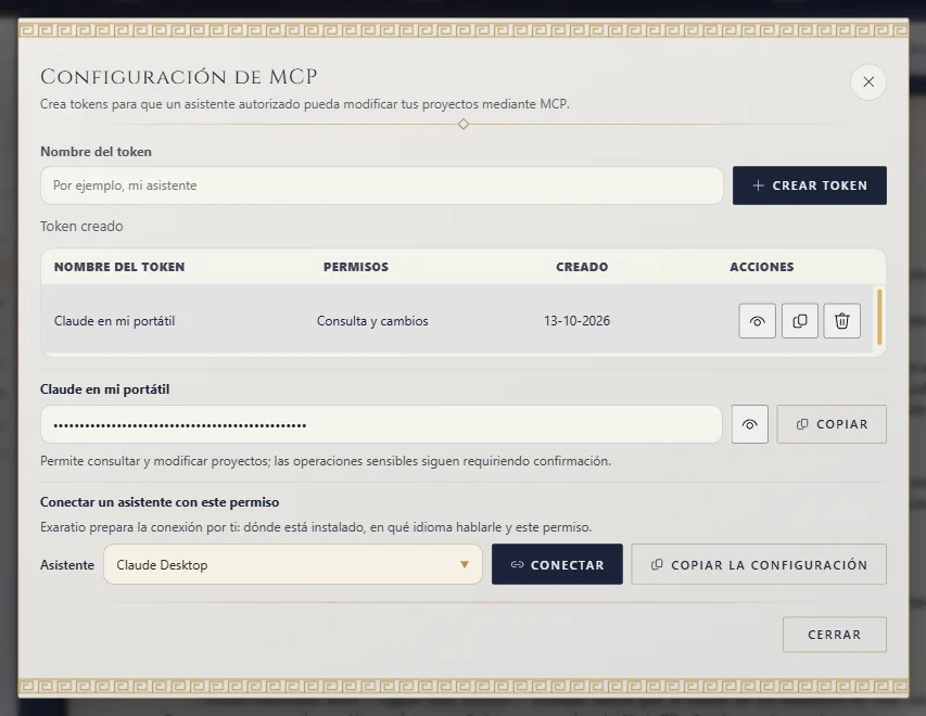 Agentes de IA: el nombre del token y Crear token