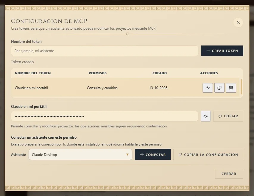 Agentes de IA: el nombre del token y Crear token