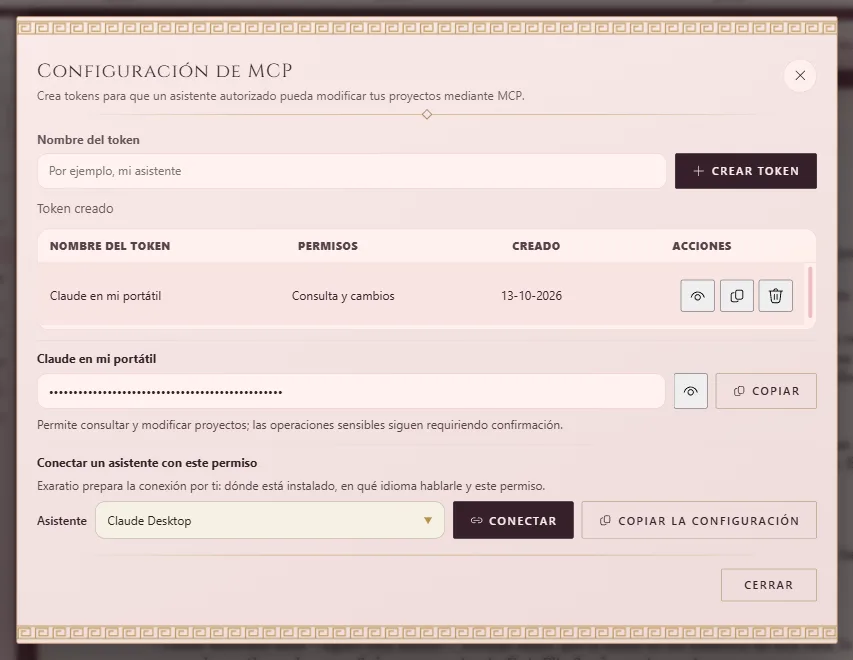 Agentes de IA: el nombre del token y Crear token