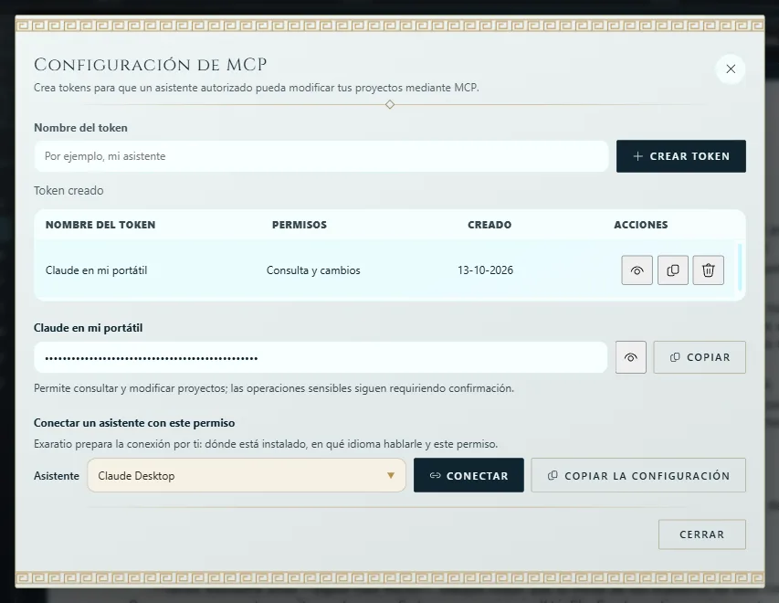 Agentes de IA: el nombre del token y Crear token