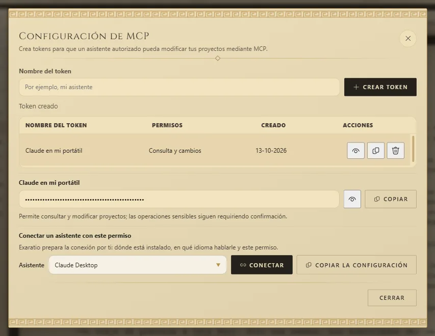 Agentes de IA: el nombre del token y Crear token