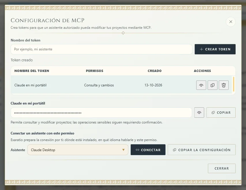 Agentes de IA: el nombre del token y Crear token