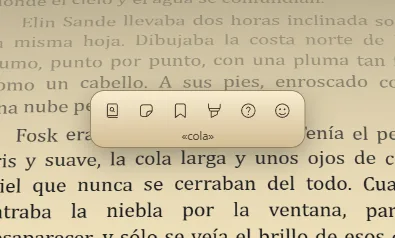 La cápsula que aparece al detenerte sobre una palabra