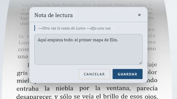 Una nota de lectura sobre la línea que lees