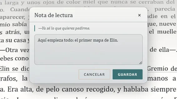 Una nota de lectura sobre la línea que lees