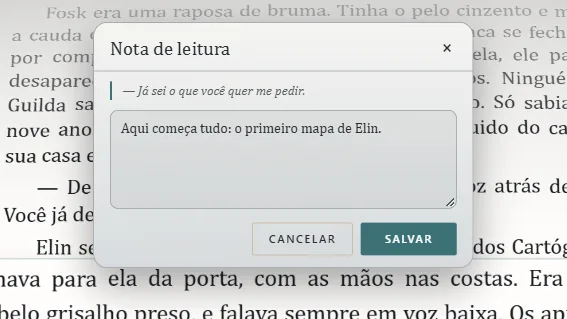 Uma nota de leitura sobre a linha que você lê