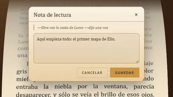 Una nota de lectura sobre la línea que lees