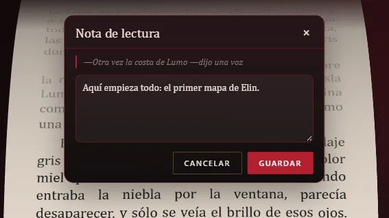 Una nota de lectura sobre la línea que lees