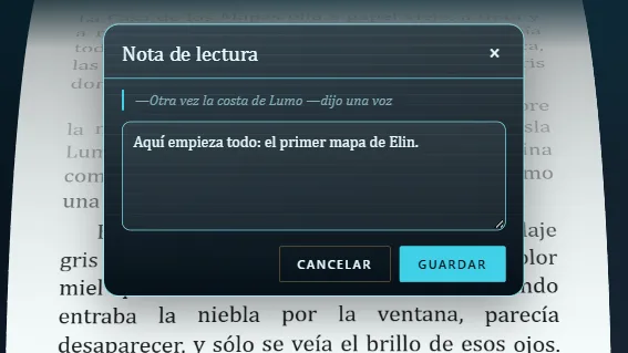 Una nota de lectura sobre la línea que lees
