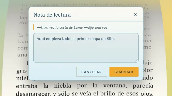 Una nota de lectura sobre la línea que lees